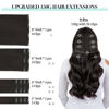 Picture of DOORES Clip in Hair Extensions Real Human Hair, Natural Black 18 Inch 150g 9pcs, Extensions for Women Clip in Remy Hair Extensions Clip in Human Hair Thick Silky Straight Hair Extensions