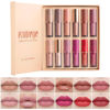 Picture of KIMIEYE 12Pcs Velvet Matte Liquid Lipstick Set, Waterproof Long Lasting Quick-drying Non-Stick Cup Nude Lip Stain Kit, Up to 24H Wear, Professional Lip Makeup Gift Kit for Women (SET A)