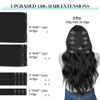 Picture of DOORES Clip in Hair Extensions Real Human Hair, Jet Black 150g 9pcs 16 Inch, Remy Hair Extensions Clip in Human Hair Hair Extensions Real Human Hair Straight Thick Extensions Human Hair Natural