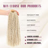 Picture of Dansama Passion Twist Hair Water Wave Braiding Hair for Butterfly Style Crochet Braids Bohemian Hair Extensions (18inch (Pack of 6), 613)