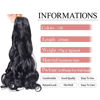 Picture of Luoyudu French Curly Braiding Hair 24Inch Loose Wavy 8 Packs #1B Black Bouncy Braiding Hair Extensions 75g/Pack Synthetic French Curl Crochet Hair Extensions（8packs,24Inch)