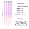 Picture of KGBFASS Colored Clip in Hair Extensions Ombre Purple Colorful Clip on Straight Fashion Hair Pieces Halloween Cosplay Dress Up Fashion Party Christmas Gift For Girls(Ombre Purple-pink)