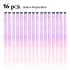 Picture of KGBFASS Colored Clip in Hair Extensions Ombre Purple Colorful Clip on Straight Fashion Hair Pieces Halloween Cosplay Dress Up Fashion Party Christmas Gift For Girls(Ombre Purple-pink)