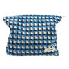 Picture of GUTGNK Corduroy Ladies Cosmetic Bag, Large Capacity Canvas Cosmetic Bag Travel Toiletry Bag Accessories Organizer, Blue Mesh