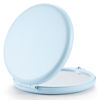 Picture of Getinbulk Compact Mirror for Purse, Double-Sided 1X/2X Magnifying Metal Pocket Makeup Mirrors(Round, Light Blue)