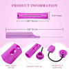 Picture of 36 Pieces Cold Wave Rod Hair Perm Rods Hair Rollers Perming Rods Curlers with Steel Rat Tail Comb for Hairdressing Styling(Purple, 0.75 Inch)
