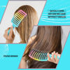 Picture of EKONAER Detangling Brush Boar Bristles Hair Brush for Adult & Kids Wet or Dry Hair,Curved and Vented Detangler Brush - Adds Shine and Makes Hair Smooth(Green)