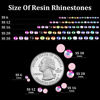 Picture of 1500pcs 6mm Resin Rhinestones Bulk, Light Pink AB Flatback Round Jelly Rhinestones Bedazzling Non Hotfix Crystal Gems Large Quantity Wholesale for DIY Crafts Clothes Tumblers Face Makeup Manicure