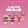 Picture of Juvia's Place Blushed Duo Blush Volume3 - Two Tone Pigmented Buildable Pressed Mineral Powder - Rosy Natural Cheeks Matte Fresh Finish for All Skin Color