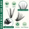 Picture of DIY Lash Extension Kit KEYYOU 300Pcs Individual Eyelash Extension Kit 30D40DD 0.07D Curl 9-18MIX Lash Clusters Kit with Lash Glue Remover Applicator Easy to Use(Kit-30D40D-D-9-18MIX)