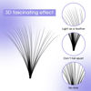 Picture of Easy Fan Lash Extensions C/D Curl Self Fanning Eyelash Extensions 3D-10D Volume Lash Extensions 0.07mm Optinal 11-20mm Length Eyelash Volume Extensions (0.07-CC, 14-20mm)