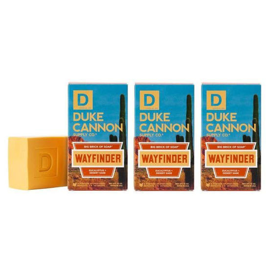 Picture of Duke Cannon Big Brick of Soap Superior 10 oz Triple Milled, Fresh Water & Neroli Scent 3x Larger Bar Supports U.S. Veterans, 3-Pack