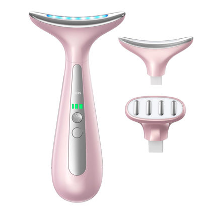 Picture of AZMAVO Facial and Neck Massager for Face, Neck & Eye - Skin Lifting & Firming - Wrinkle & Dark Circle Reducer - at Home Skin Care Face Sculpting Tool and Neck Massager