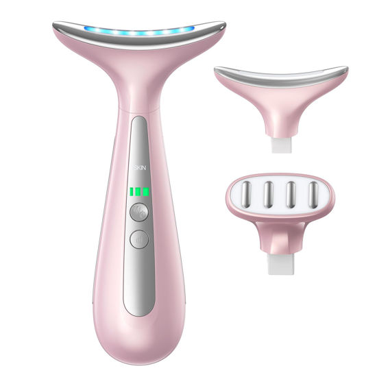 Picture of AZMAVO Facial and Neck Massager for Face, Neck & Eye - Skin Lifting & Firming - Wrinkle & Dark Circle Reducer - at Home Skin Care Face Sculpting Tool and Neck Massager