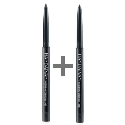 Picture of ONarisae eyeliner pencil retractable eyeliner creamy pigmented smudge proof eye liner pen 2Pcs Shimmer Black
