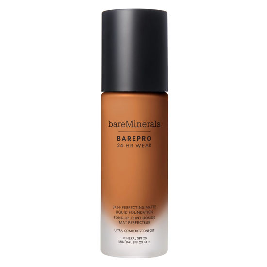 Picture of bareminerals Barepro 24HR Wear Matte Liquid Foundation Mineral SPF 20, Full Coverage Foundation Makeup for Mature Skin, Oil-Free, Vegan