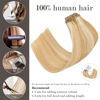 Picture of Honsoo Hair Extensions Clip In Real Human Hair 18in 70g 7pcs Seamless Invisible Clip Ins Can Be Styled Like Your Own Hair