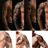 Picture of 46 Sheets Lion Wolf Full Arm Temporary Tattoo for Women or Men Rose Flower Snake Half Arm Temporary Tattoos for Girls Boys Long Lasting Bird Angel Fake Tattoo for Kids