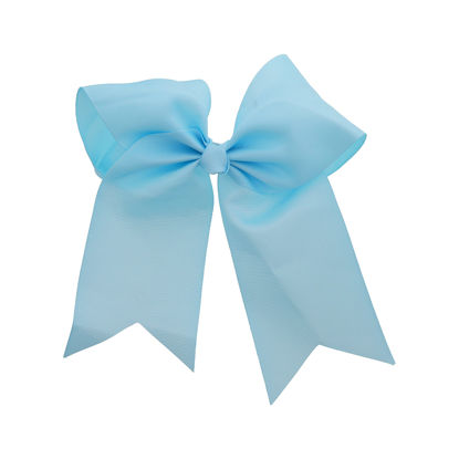 Picture of Sky Blue Jumbo Bow Clip with Tails