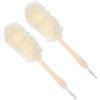 Picture of Arswin Back Scrubber for Shower,Loofah Long Handle Bath Body Brush,Soft Nylon Mesh Sponge for Shower,Loofah On a Stick for Men Women,Exfoliating Scrub Cleaning Luffa for Elderly(2-Pack, White)