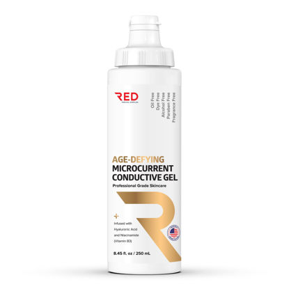 Picture of Microcurrent Conductive Gel, 8.45 fl oz - Long-Lasting, Non-Greasy, Hypoallergenic - Supercharge Your Facial Device - 1 Bottle, 8.45 fl oz/250mL
