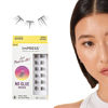 Picture of KISS imPRESS False Eyelashes, Lash Clusters, Falsies, Modern Natural', 12mm-14mm, Includes 12 pieces of pre-bonded lashes, Contact Lens Friendly, Easy to Apply, Reusable Strip Lashes