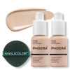 Picture of PHOERA Foundation Makeup, Flawless Soft Matte Oil Control Liquid Foundation, Full Coverage Mattle Oil-Control Concealer for Older Women, Great Choice For Gift (#101 Porcelain(2pcs))