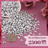 Picture of 2500PCS 5mm Resin Rhinestones in Bulk (Silver), Bedazzling Flatback Crystals for Crafts DIY Nail Decoration, Gems Charms for Tumbler Shoes Clothing Fabric with Pickup Pen and Tweezers