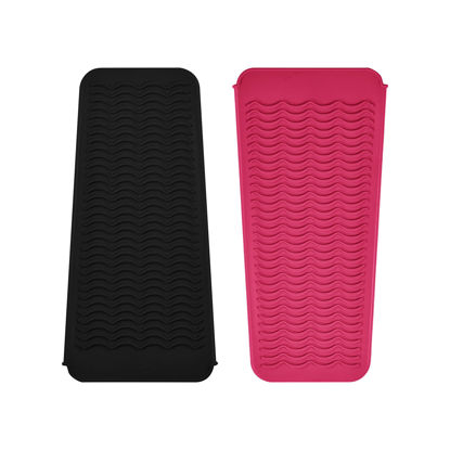 Picture of EIOKIT 2 Pack Silicone Heat Resistant Travel Mat Pouch for Hair Straightener,Crimping Iron,Hair Curling Iron,Hair Curling Wand,Flat Iron,Hair Waving Iron and Hot Hair Styling Tools