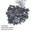 Picture of Vlasy 200Pcs Nano Rings Silicone Beads for Nano Tip Nano Ring Human Hair Extensions 5 Color Optional (Black)