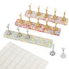 Picture of SAVILAND Nail Stand for Press Ons: 3 Set Nail Stand Nail Holder for Painting Nails with 40 Pcs Reusable Adhesive Putty Press on Nail Stand Stylish Glitter Nail Stand for Nail Art Tools Salon Manicure