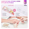 Picture of SAVILAND Nail Stand for Press Ons: 3 Set Nail Stand Nail Holder for Painting Nails with 40 Pcs Reusable Adhesive Putty Press on Nail Stand Stylish Glitter Nail Stand for Nail Art Tools Salon Manicure