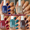 Picture of Eternal Beige Nail Polish Set for Women (ELEGANT) - Red Nail Polish Set for Girls - Lasting & Fast Dry Blue Regular Nail Polish for Home DIY Manicure Pedicure - Made in USA, 13.5mL (Set of 5)