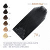Picture of Aison Jet Black Clip in Hair Extensions 70G 100% Remy Human Hair Clip in Extensions Silky Straight 7pcs 16clips 20 Inch Hair Extensions