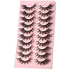 Picture of FARRED Natural Lashes Wispy False Eyelashes Fake Cat Eye Lashes Pack 10 Pairs Natural Look Lash Strips Fluffy Mink Eyelash Full Strip Lashes (C2 | 8-16MM)