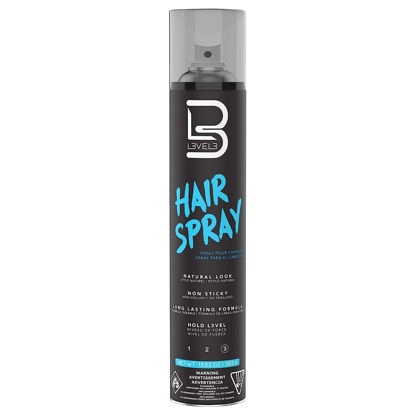 Picture of L3 Level 3 Hair Spray - Long Lasting and Strong Hold Hair Spray - Great for Men and Women