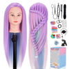 Picture of Mannequin Head, TopDirect 29" Hair Mannequin with Hair Manikin Head Cosmetology Hair Doll Head to Practice on Styling Hairdressing Training Braiding with Clamp Holder & Tools for Women Girls