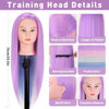Picture of Mannequin Head, TopDirect 29" Hair Mannequin with Hair Manikin Head Cosmetology Hair Doll Head to Practice on Styling Hairdressing Training Braiding with Clamp Holder & Tools for Women Girls