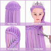 Picture of Mannequin Head, TopDirect 29" Hair Mannequin with Hair Manikin Head Cosmetology Hair Doll Head to Practice on Styling Hairdressing Training Braiding with Clamp Holder & Tools for Women Girls
