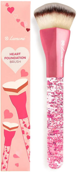 Picture of Blending Liquid Makeup Foundation Brush - Kabuki Contour Brush, Face Buffing Brush With Pro Quality Synthetic Dense Bristles For Stippling Mineral Cream, Powder, Blush
