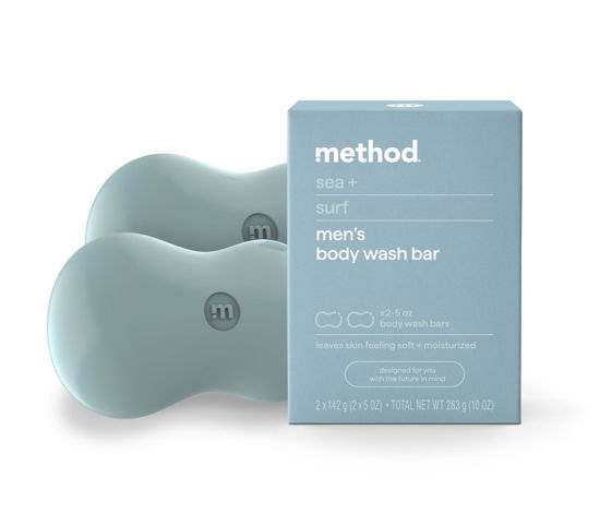 Picture of Method Bar Soap, Sea + Surf, Plastic Free, 2 bars, 5oz each