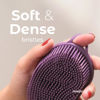 Picture of MainBasics Exfoliating Silicone Body Scrubber Pro 2-in-1 Shower Scrubber for Body, Silicone Loofah and Body Exfoliator (Purple, Body + Exfoliate)
