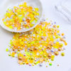 Picture of Briskbloom 60g Mix Flatback Pearls and Rhinestones for Crafts, 2mm-10mm Pearl Rhinestones for Nails Face Art Tumblers, Jelly Rhinestones and Half Pearls, with Tweezers Wax Pen, Yellow|White|Orange