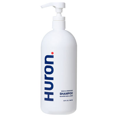 Picture of Huron Men's Shampoo - Fresh Scent Mens Daily Shampoo Keeps Hair Full & Strong - Nourishing Shampoo for Men's Hair with Argan Oil & Vitamins E and B7-32oz