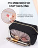 Picture of BAGSMART Travel Makeup Bag, Cosmetic Bag Small Make Up Organizer Case,Wide-open Pouch for Women Purse for Toiletries Accessories Brushes Black