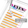 Picture of VEYES INC Colored Lash Extensions 03 05 07 15 C/D Curl 8-16mm Mixed Length Tray, Premium Individual Silk Eyelashes, Professional Supplies for Lash Techs (White 0.07 D 8-16mm)