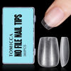 Picture of TOMICCA Extra Short Coffin Nail Tips, 360Pcs Extra Short Nail Tips Full Matte Soft Coffin Nails Tips, Fake Acrylic Coffin Nail Tips for Dip Powder Gel Polish 15 Sizes