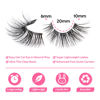 Picture of JIMIRE Half Lashes with Clear Band Cat-Eye Lashes Fluffy Wispy Accent False Eyelashes Natural Look Handmade Soft DIY Cluster Lashes Pack 7 Pairs