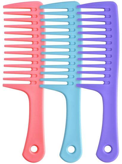 Picture of Wide Tooth Comb and Detangling Brush, Durable Styling Tool for Curly, Long, and Wet Hair Types - Large Size for Best Styling and Professional Hair Care