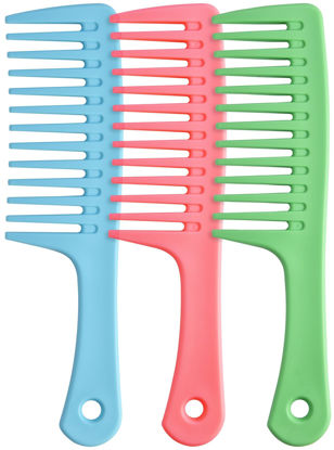 Picture of Wide Tooth Detangling Comb, Durable Brush for Styling and Professional Care - Suitable for All Hair Types Including Curly, Long, Wet, Reduces Hair Loss
